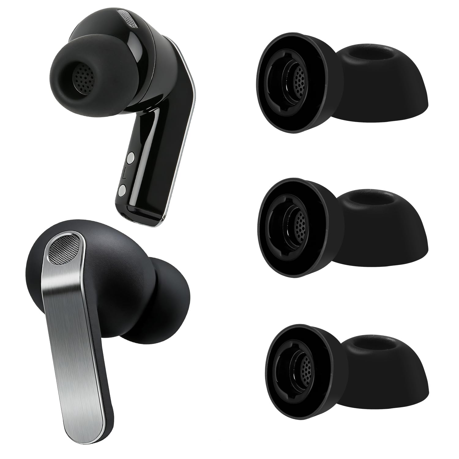 Photo 1 of Ear Tips for Samsung Galaxy Buds 4 Pro & Buds3 Pro - Soft Silicone Earbud Tips, Earbud Replacement Tips for Galaxy Buds 3 Pro & Buds 4 Pro - SML