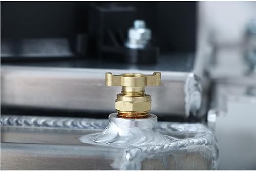 Miniatura 9 de ALLOYWORKS Radiador de aluminio de 4 hileras+ventilador de cubierta+termostato para Chevy Bel Air 1963-1968/Impala/Biscayne/El Camino/Caprice AT/MT