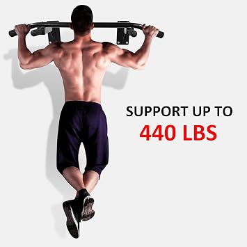 Wall Mounted Pull Up Bar for Wall Upper Body Workout Home 8