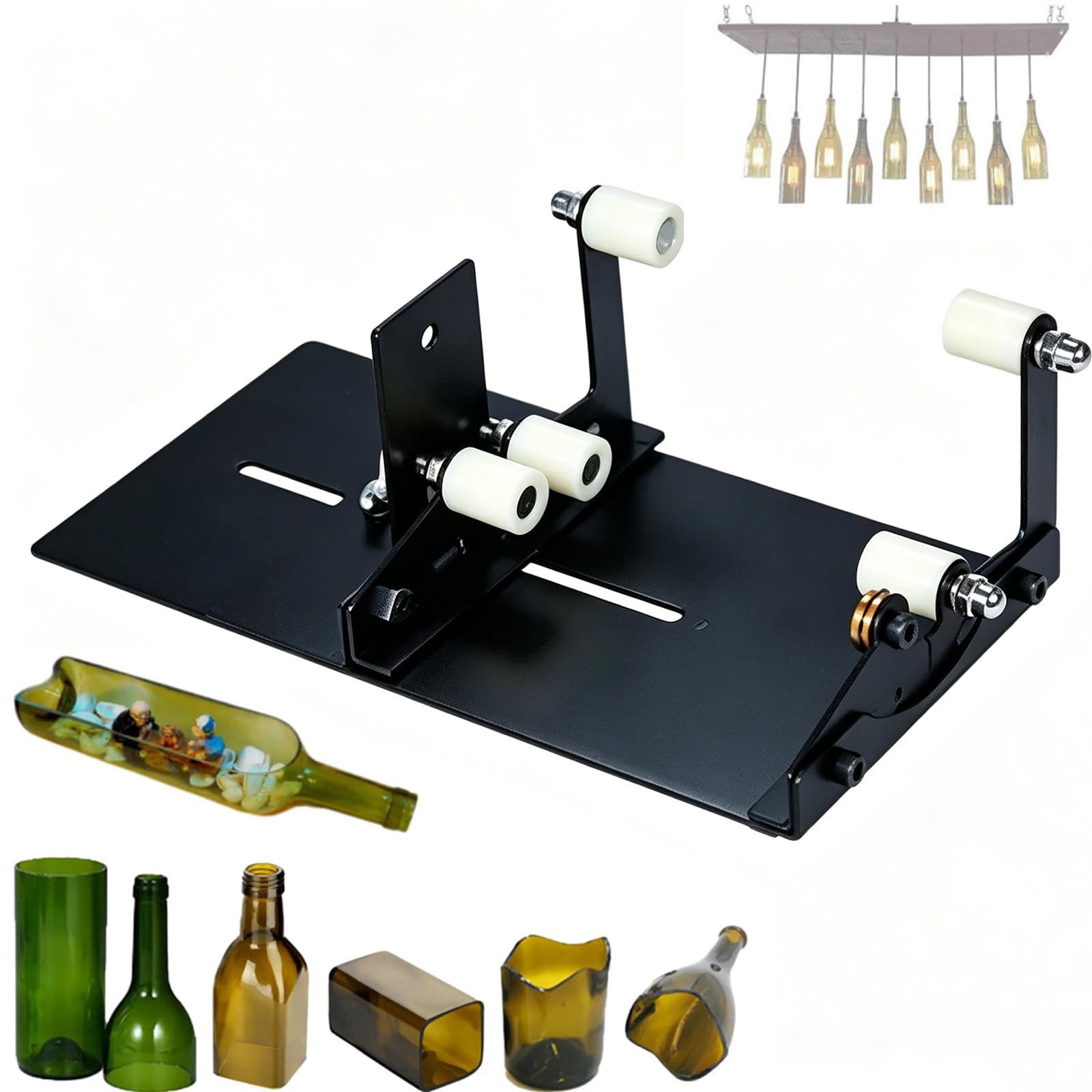 Coupe-bouteille en acier pour transformer vos souvenirs en lumières de table