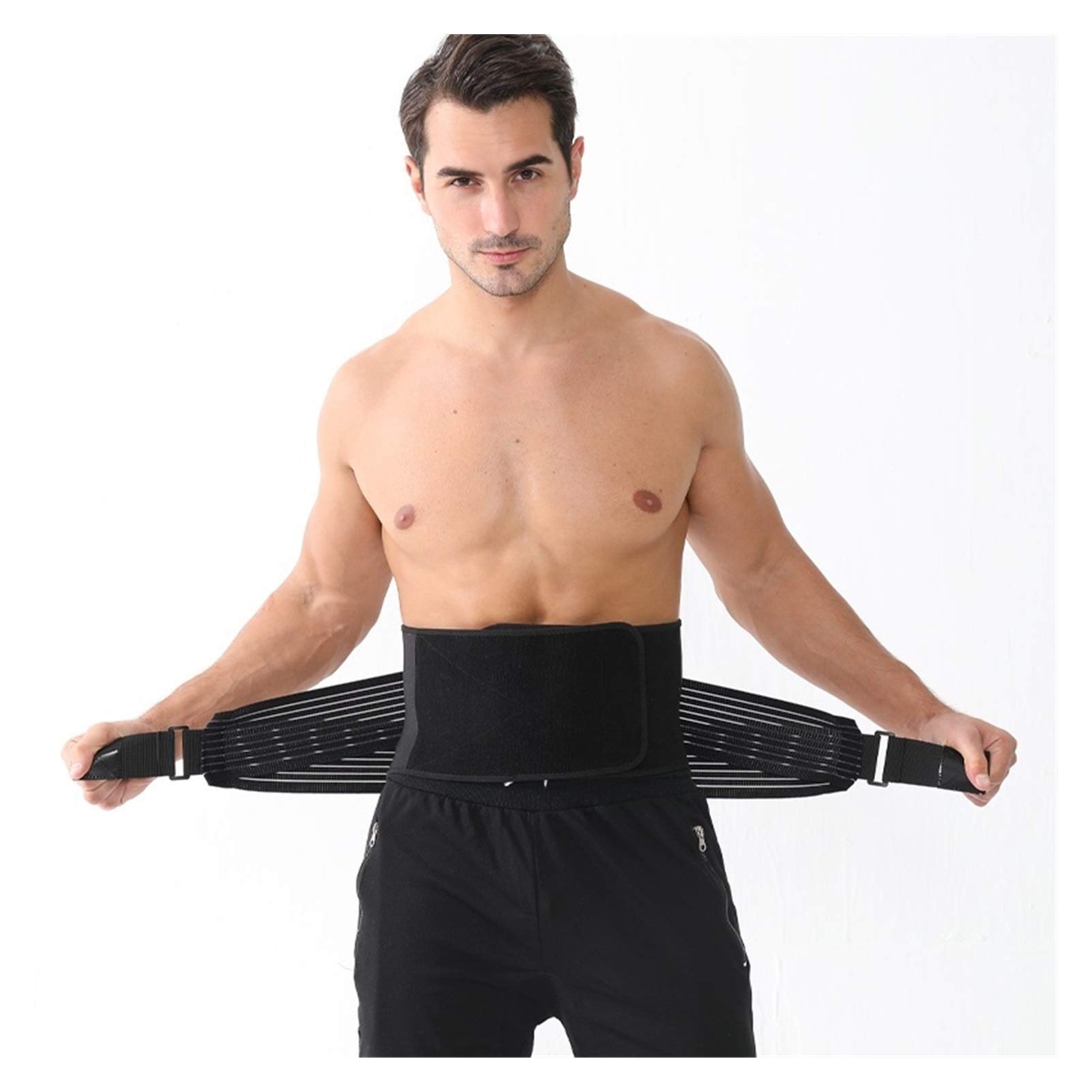 DSMYYXGS Kompressionsbandage für Lendenwirbelsäule, Taillenschmerzen, Rückenverletzungen, Stützbandage für Fitness, Gewichtheben, Fitnessstudio, Sport, Sicherheit, Korrektur (Größe : Einheitsgröße)