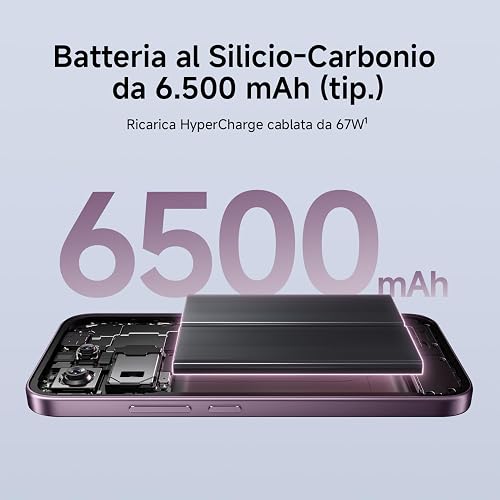 XIAOMI 17T,Smartphone 12+256 GB,Display Eye-Care da 6,59" a 120 Hz,MediaTek Dimensity 8500,Batteria al silicio-carbonio da 6500 mAh (tip.),Teleobiettivo Leica 5x,HyperCharge da 67 W,Nero - 7
