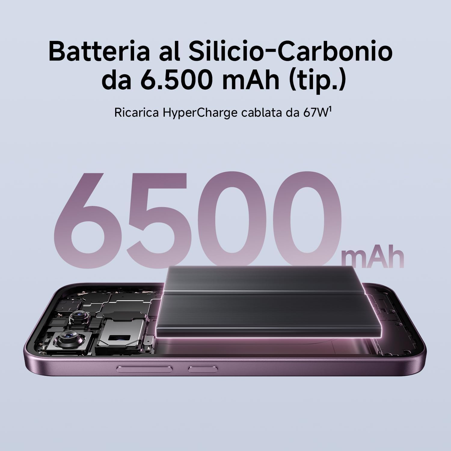 XIAOMI 17T,Smartphone 12+256 GB,Display Eye-Care da 6,59" a 120 Hz,MediaTek Dimensity 8500,Batteria al silicio-carbonio da 6500 mAh (tip.),Teleobiettivo Leica 5x,HyperCharge da 67 W,Nero