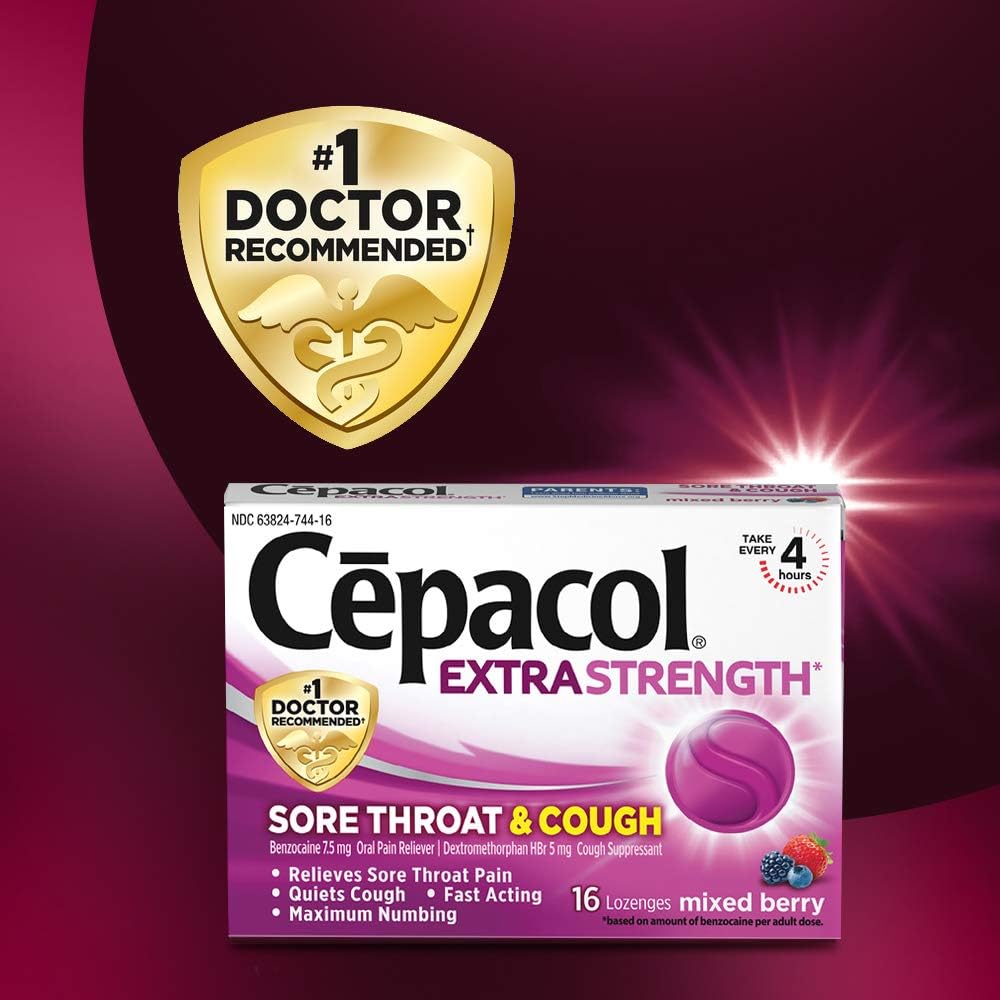 Buy Cepacol Maximum Strength Throat and Cough Drop Lozenges, Mixed