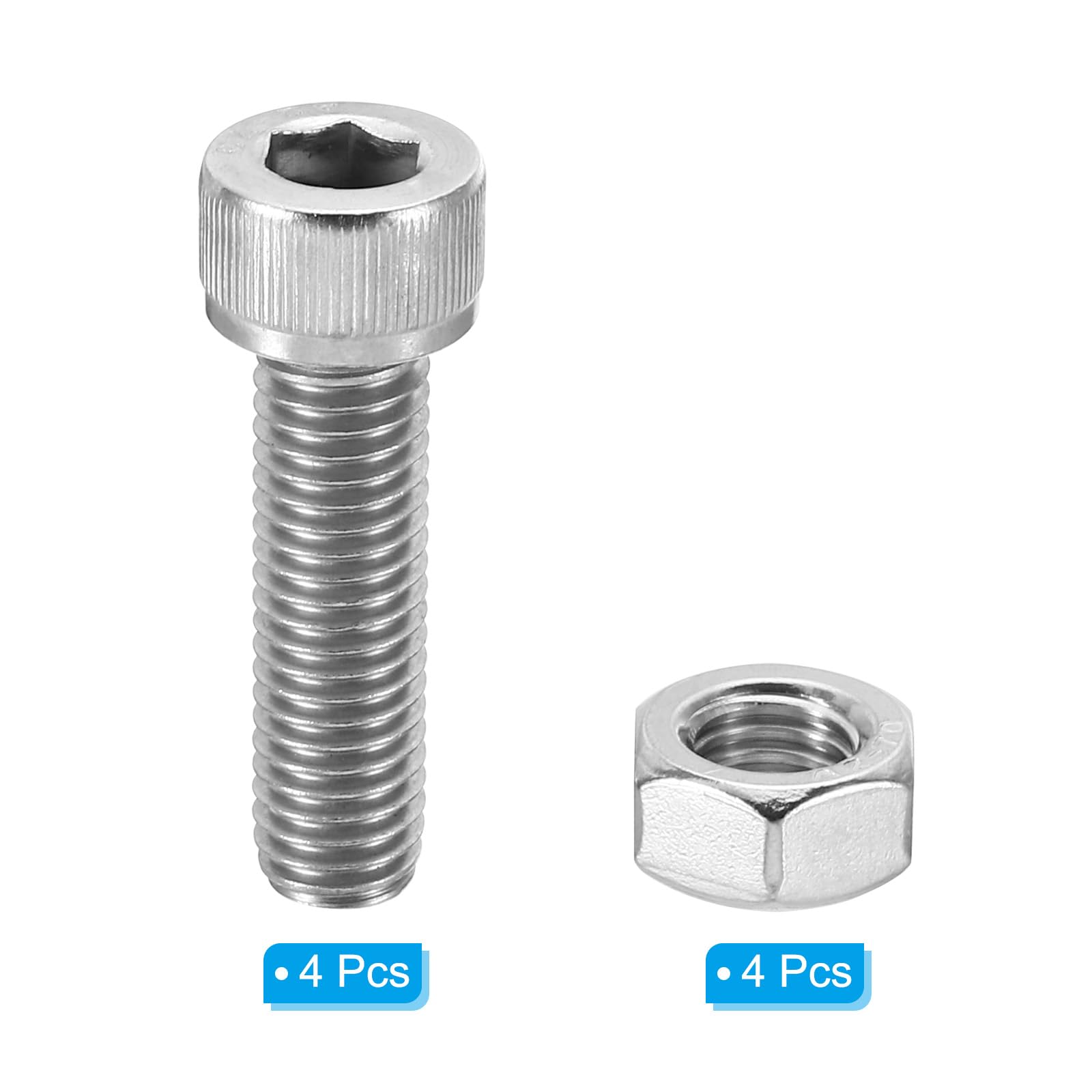 PATIKIL M10x35mm 304 Stainless Steel Hollow Bolt - Image 3