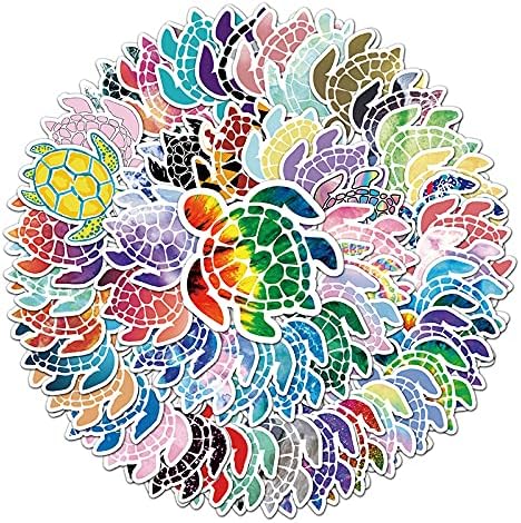 Amazon.com: 50pcs Sea Turtle Stickers - Waterproof Vinyl Suitable for ...