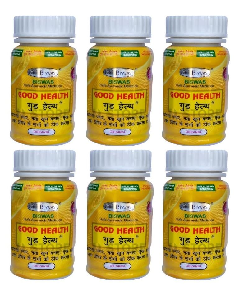 Altrugiene Dr. Biswas Good Health Ayurvedic Capsules, Original Formula, 50 Capsules, Pack of 6
