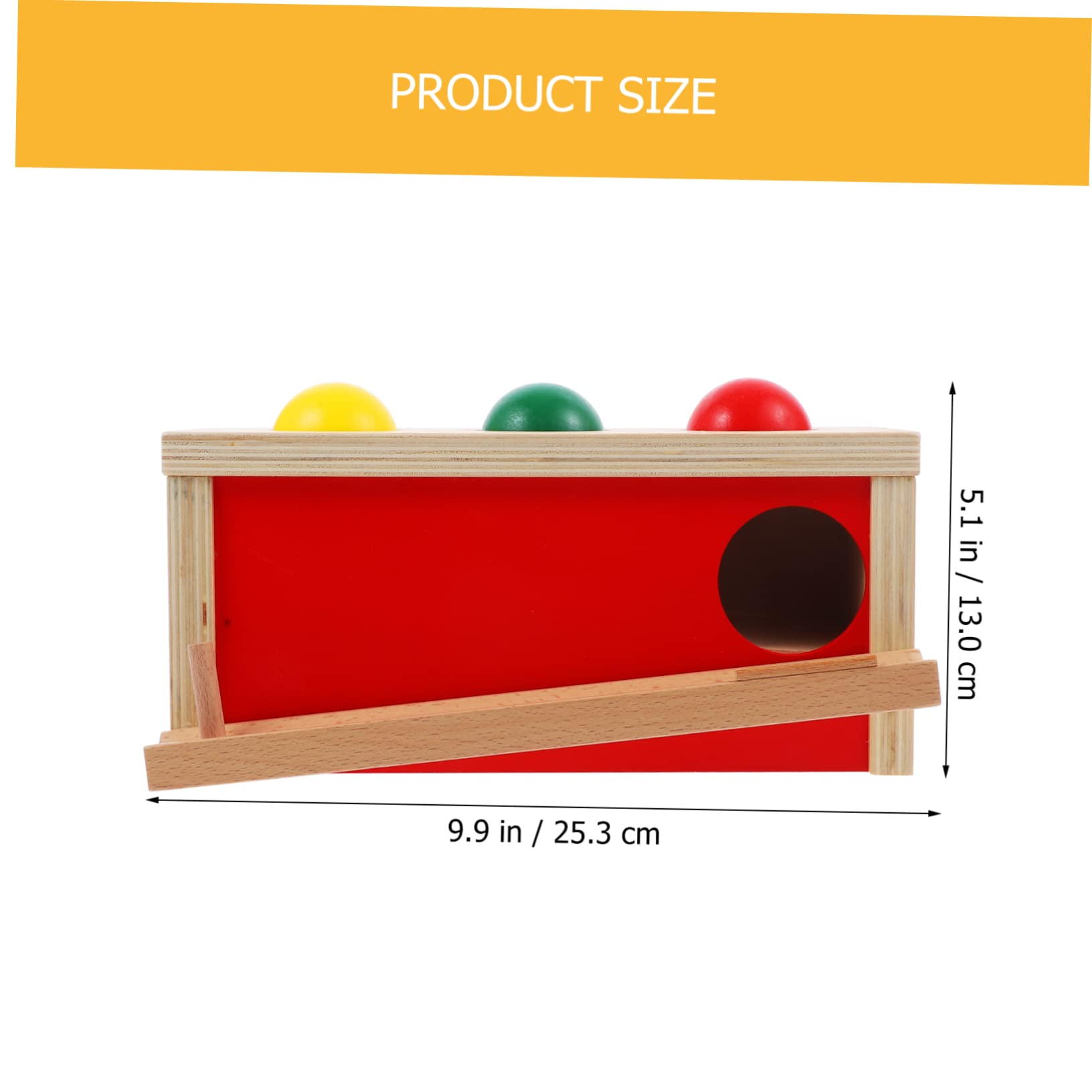 Holz Ballwurfbox Spielzeug für Babys und Kinder ab 1 Jahr | Hand Auge Koordination, Eltern Kind Interaktion, Frühförderung für 9 bis 18 Monate