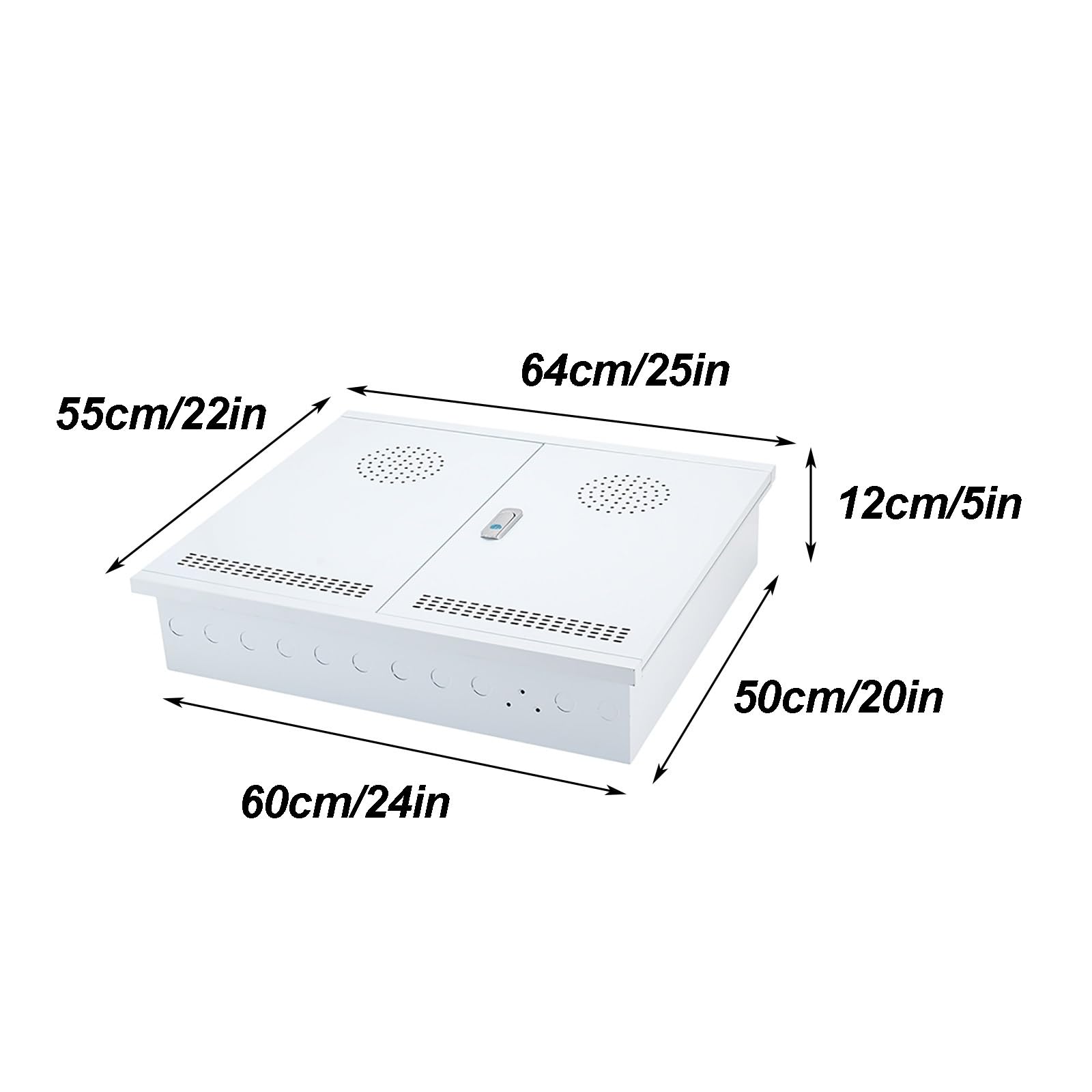 Armario Electrico de Acero Laminado en Frío para Montaje Empotrado, Caja Estanca Exterior Electrica de Instalación Oculta, Caja Multimedia para Interiores, Grado IP30