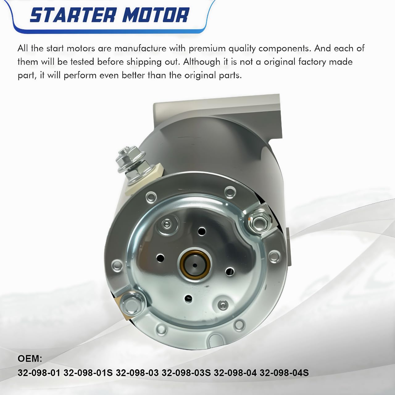 Kohler 7000 Series Starter Motor Replacement KT715 KT725 KT730 KT735 Courage Twin SV710 SV715 SV720 SV730 SV735 SV740,20HP 23HP 25HP 27HP 1999-1140051 3209801 3209803 3209804 3209808