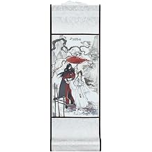 Heaven Officials Blessing Chinese Wall Scroll, Decorative Hanging Painting, Paper Material, Mini Scroll Feng Xue Gui Ren