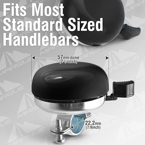 Miniatura 7 de MARQUE Campana de bicicleta Beach Cruiser  Diseño clásico de campana de bicicleta para adultos y niños con sonido de anillo tradicional