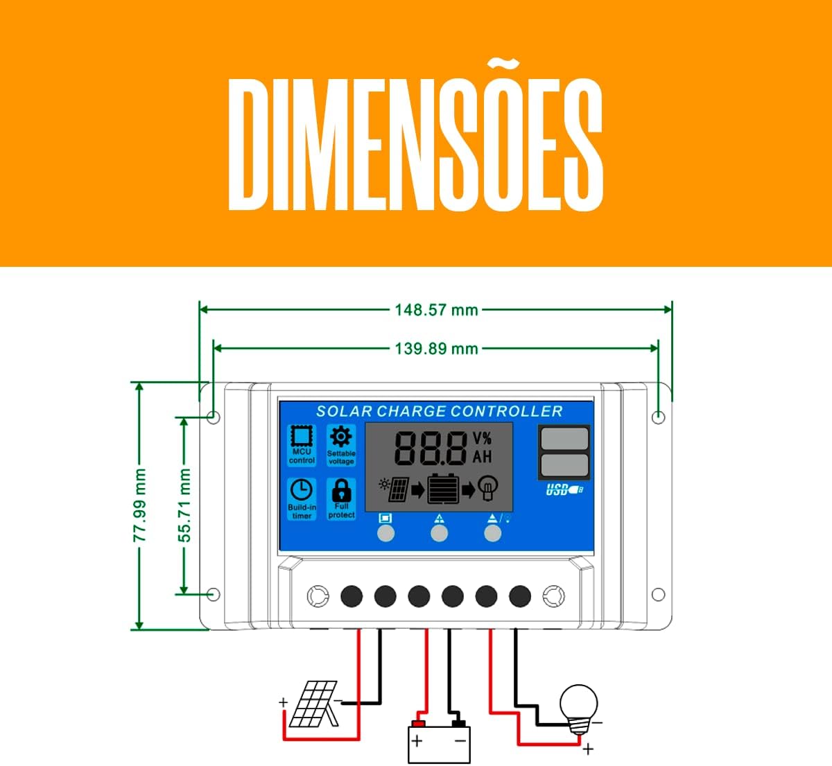 MaxPow W88-C dimensions diagram