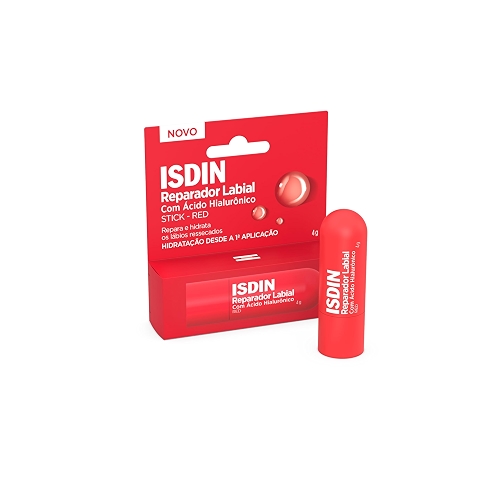 ISDIN Reparador Labial em Stick Red - 4g ISDIN Reparador Labial em Stick Red - 4g