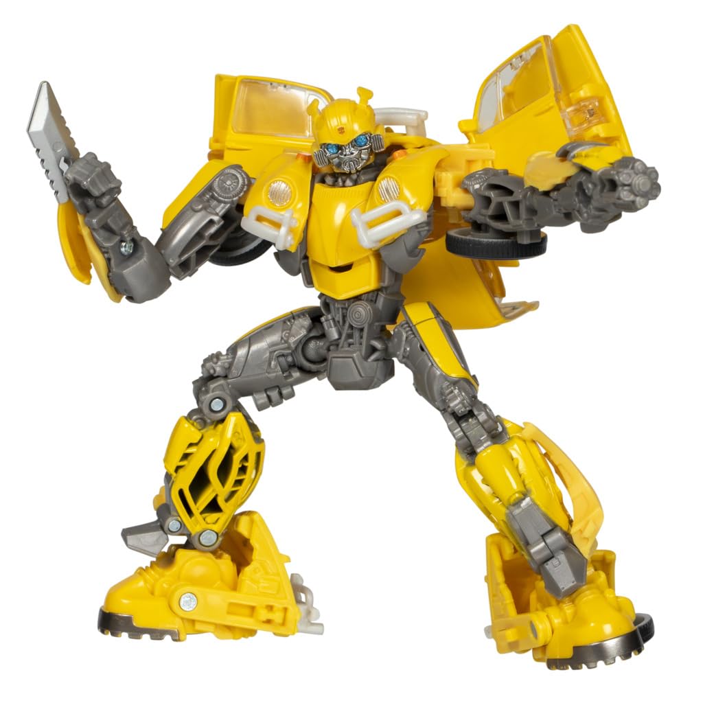 Transformers Studio Series 117 Deluxe Class, action figure convertibile da 11 cm di Bumblebee ispirata al film "Transformers: Bumblebee", dagli 8 anni in su