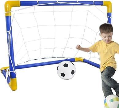 Football Goals for Kids, Portable Outdoor Practice Football Net, Footballs Soccer Target Net, Foldable Footballs Training Goal Set, Kids Outdoor Sports Games, for Boys Girls