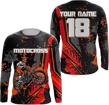 Amazon.com: PIONAMZIOZ Custom Motocross Jersey Youth Mens