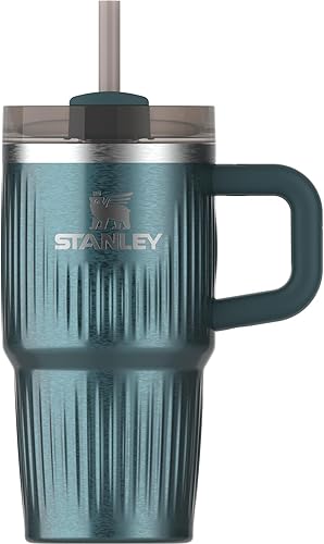 Miniatura 154 de STANLEY Quencher H2.0 - Vaso con asa y popote de 30 onzas Tapa de 3 posiciones Flowstate Compatible con portavasos para viajes Taza de acero