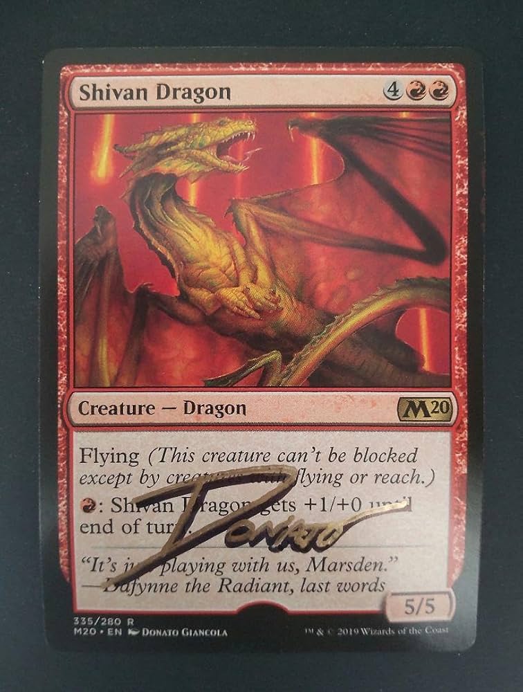 Amazon.co.jp: MTGシヴ山のドラゴン アーティストプルーフ