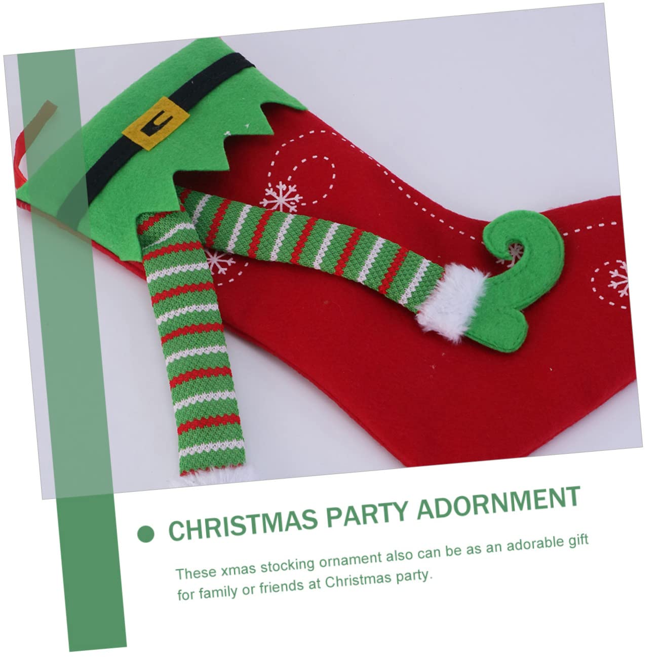 IMIKEYA 10 Stück Weihnachtsstrumpf Festival Weihnachtsstrumpf Weihnachtssüßigkeitsbeutel Weihnachtsbaum Hängende Socke Weihnachtsgeschenktüten Weihnachtsbaumanhänger