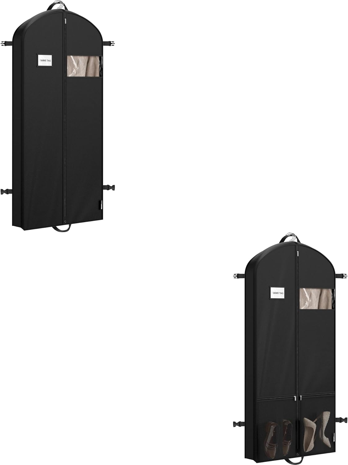 Simple Houseware 60'' & 65'' Travel Garment Bag for Suits, Dresses, Coats, Tuxedos, Heavy Duty 300D Polyester