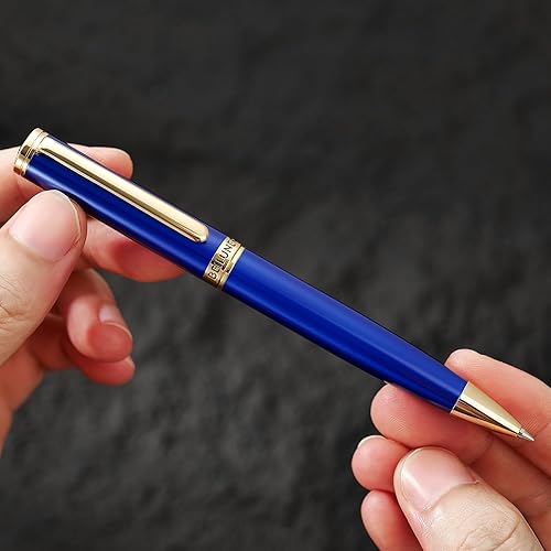 Miniatura 6 de BEILUNER Bolígrafos de lujo, exquisito detalle del producto, bolígrafo de lujo sin igual con borde dorado de 24 quilates, repuesto de bolígrafo