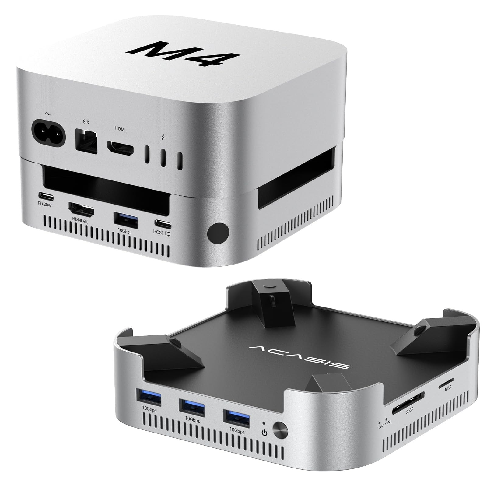 ACASIS Mac mini M4 Dock & Stand with Dual-Bay NVMe SSD Enclosure ACASIS Mac mini M4 Dock & Stand with Dual-Bay NVMe SSD Enclosure