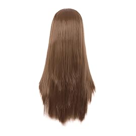 MapofBeauty 28 Inch/70cm Women Special Long Straight Synthetic Wig (Light Brown)