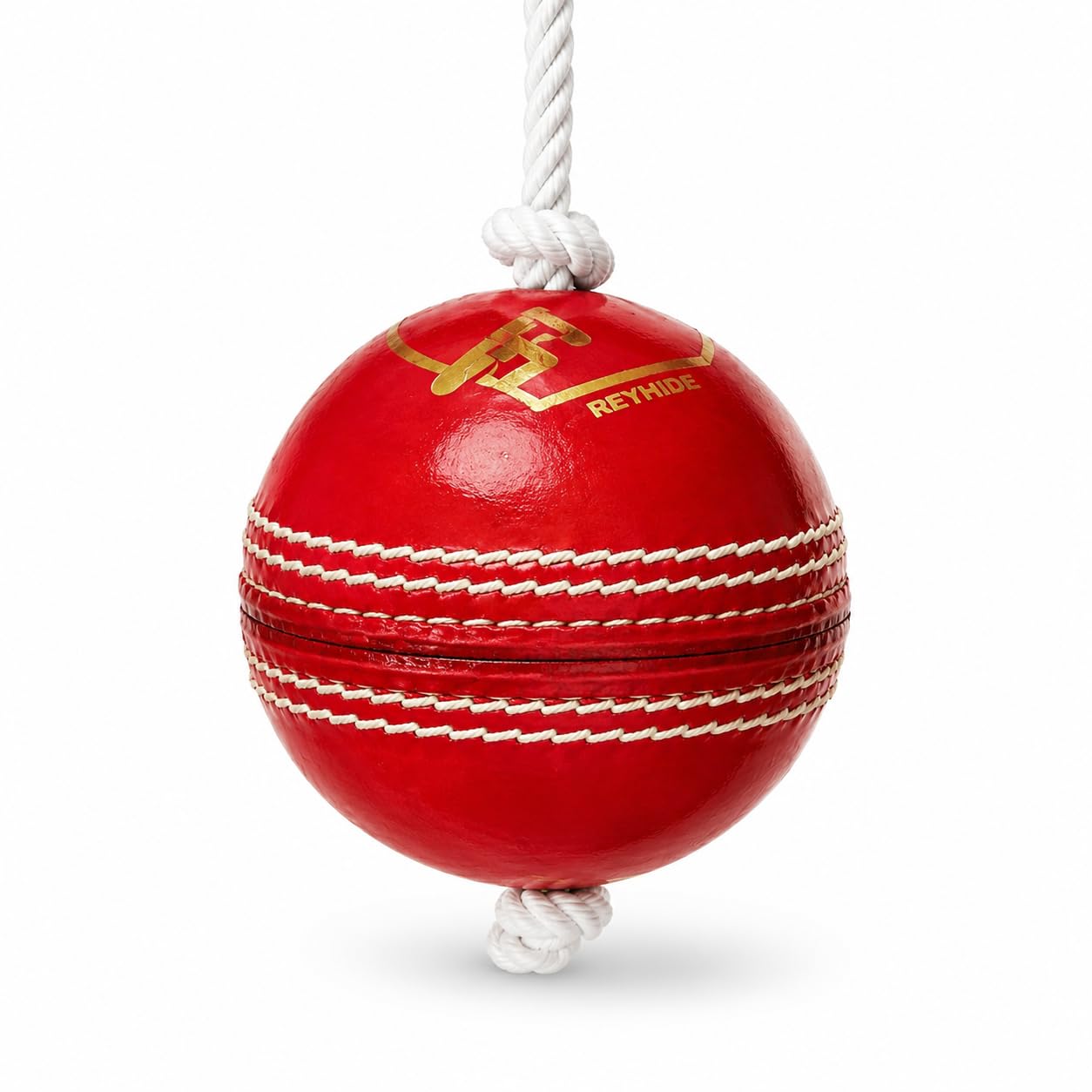 Leather Cricket Practice Hanging Ball | Leather Construction, Nylon Rope Included, Improves Timing & Accuracy, Beginners to Professionals, Solo Batting Practice-image-11