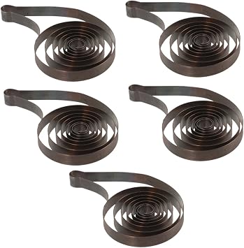 IMIKEYA 5pcs Metal Spring Alarm Clock Part for Mechanical Clock Repair Mechanical Part