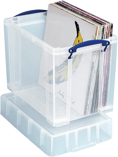 Really Useful Plastic Storage Box, Clear, 19 XL Litre