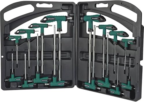 Br der Mannesmann T-Handle Key Set 16-Piece, Soft-Grip, T V/GS | M18190