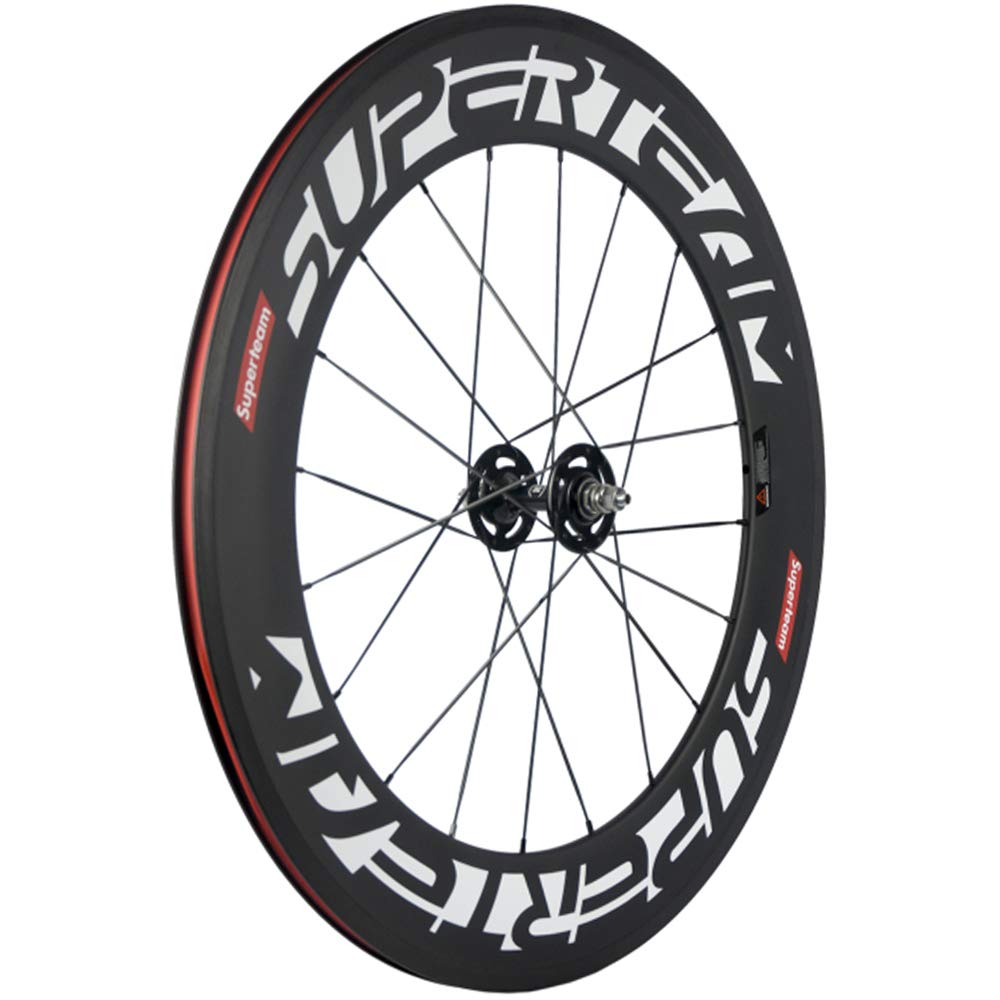 Amazon | SUPERTEAM 88mm カーボン クリンチャ固定ギア ーホイール