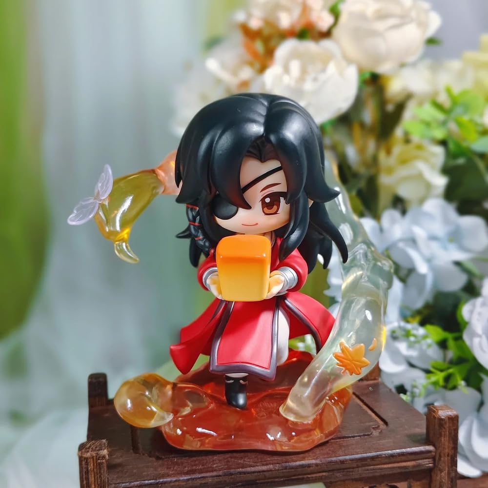 Hua Cheng Figur, 12,8 cm, Hua Cheng Anime-Statue, Modell, PVC, Schreibtisch-Ornamente, Geschenk-Kollektion für Fans