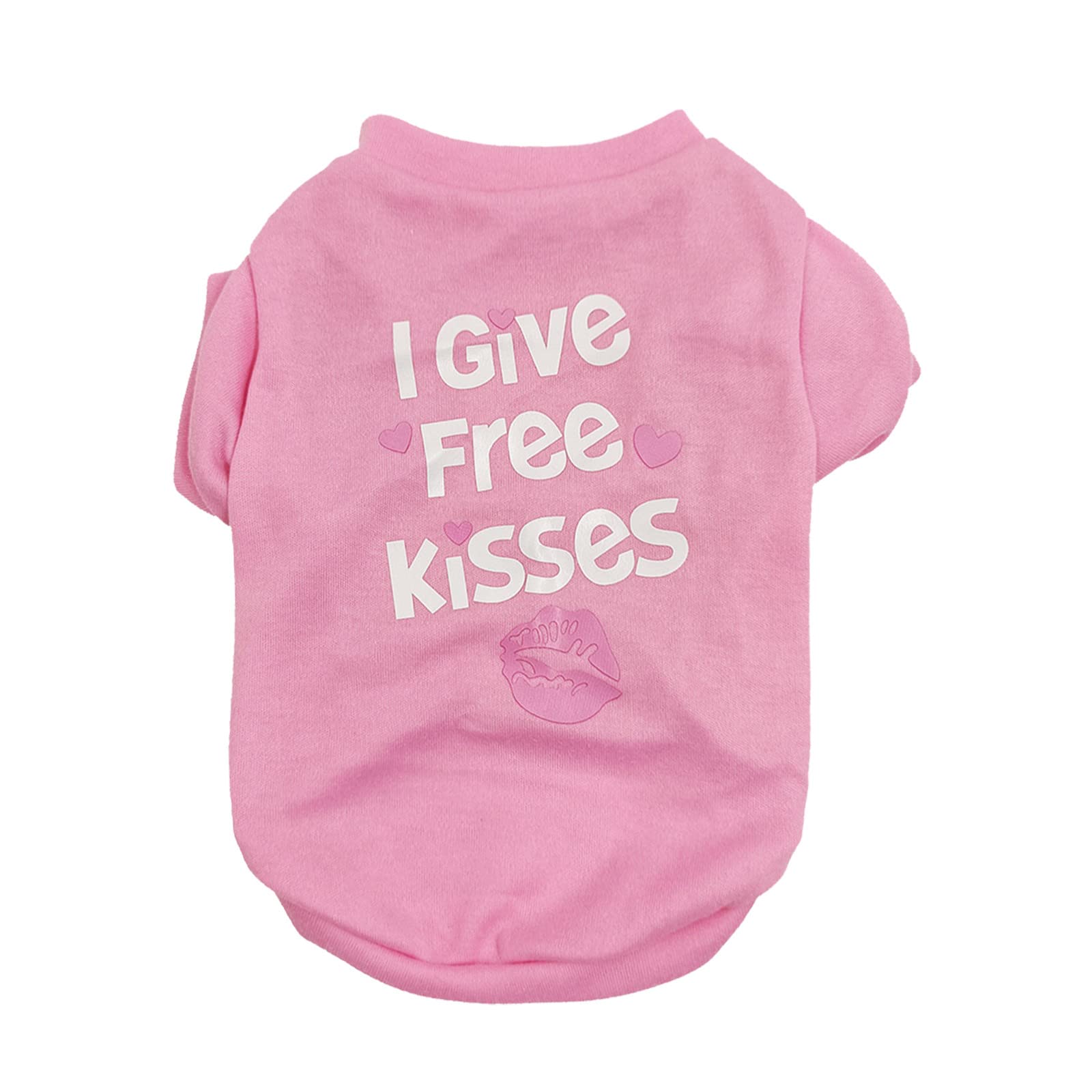 Dog T Shirt Pet Summer Cute Print Comfortable Breathable Tee for Small Medium Large Puppies (M)