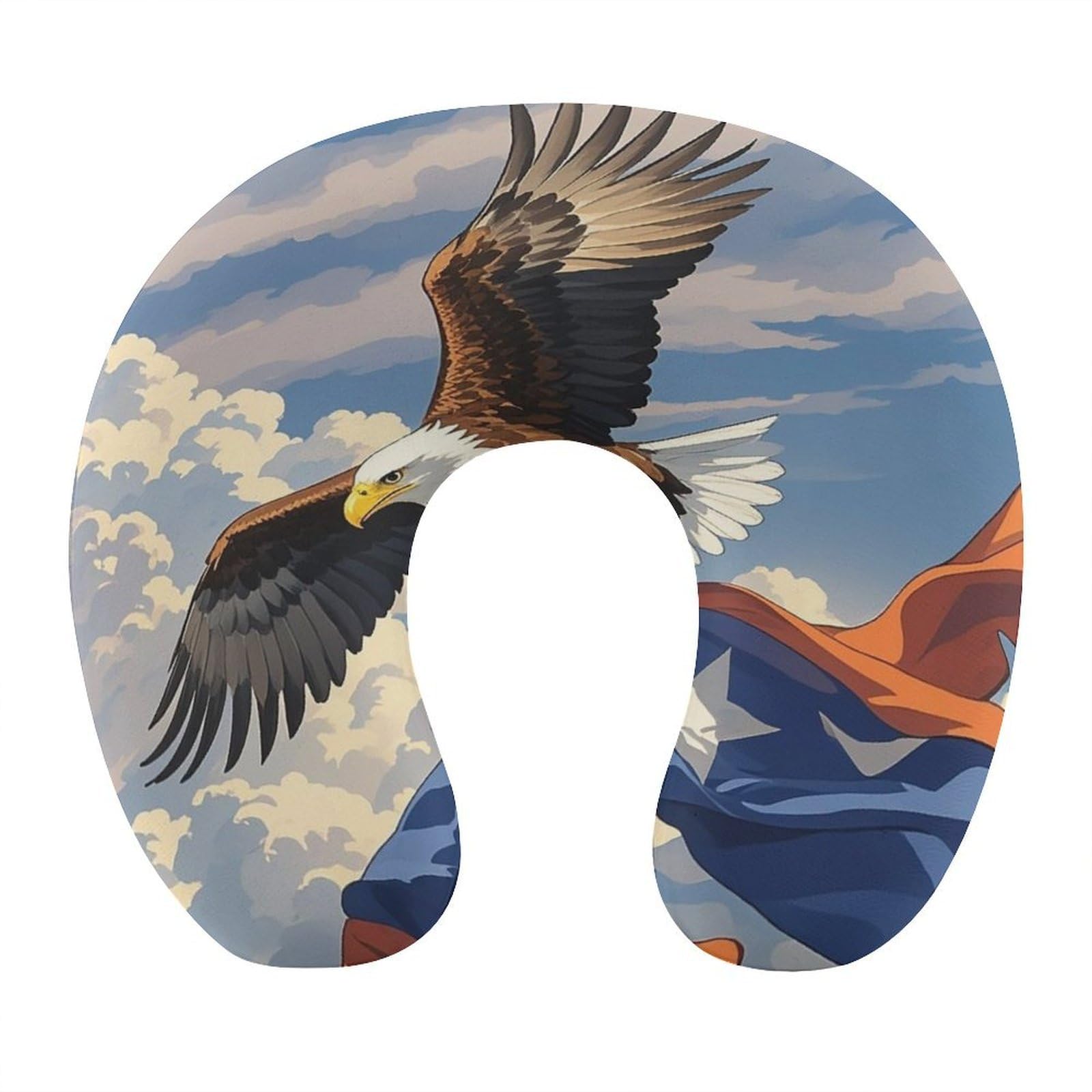 FekiLoot Aircraft Plane at Sunset Travel Pillow U Shaped Neck Pillow Comfortable Memory Foam Pillow Portable Soft Headrest Lightweight Neck and Head Support for Planes Trains Self-Driving Cars