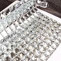 Diflart Peel and Stick Silver Mirror Glass Mosaic Tile Crystal Diamond Chip Self Adhensive 3D Wall Sticker Pack of 5 Sq.ft
