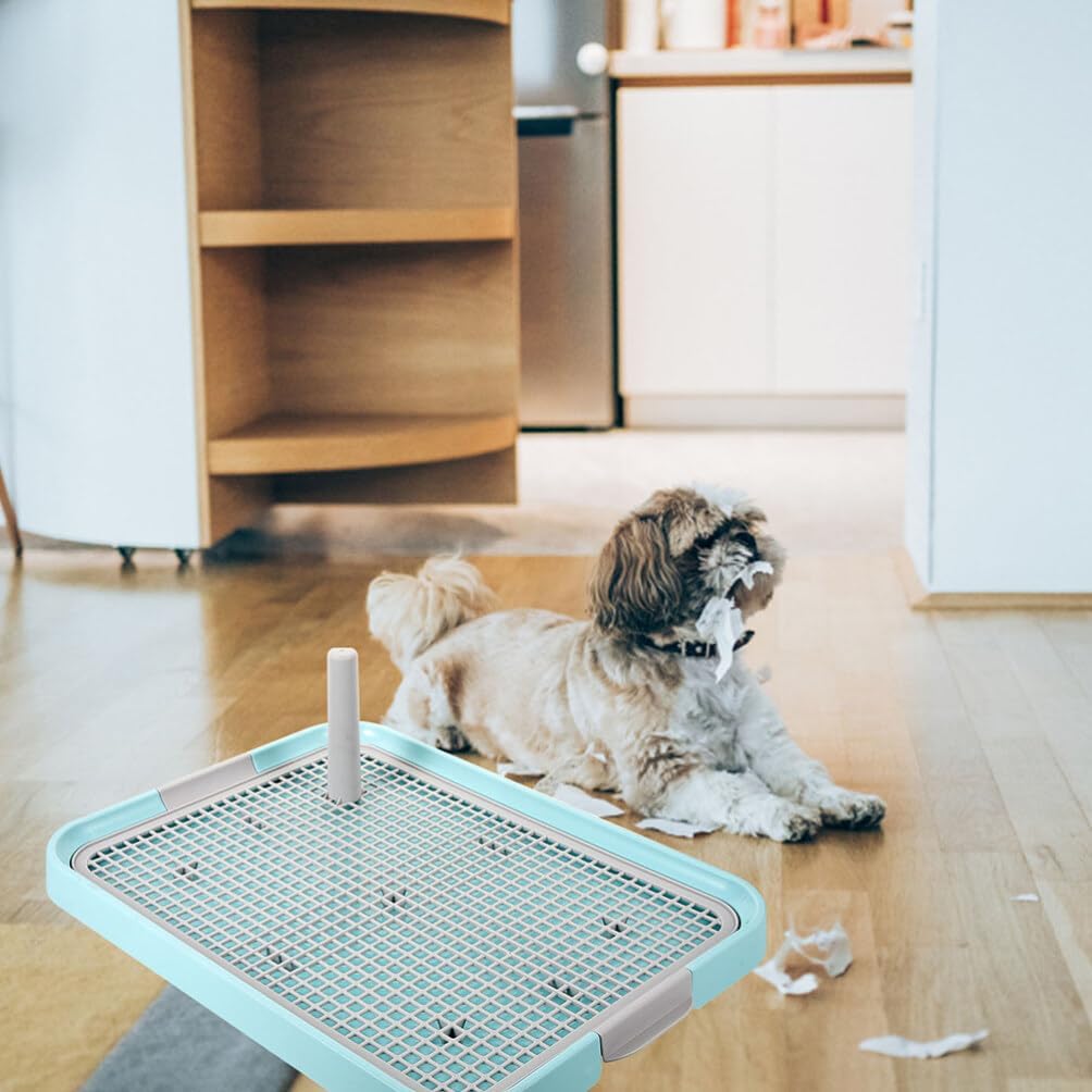 2pcs Indoor Dog Potty Tray Splashproof Pee Holder for Easy Cleaning Large Capacity Design for Puppies for House Training