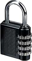 Western PAD-530 Cadeado com Segredo, Preto/Prata, 40 mm