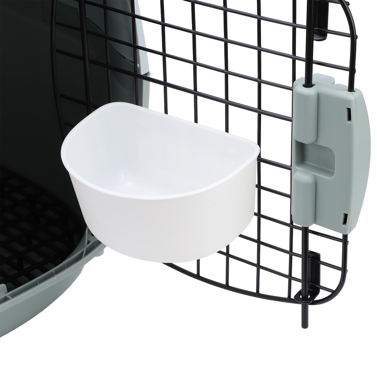 Trasportino da Viaggio per Cani e Gatti in Plastica Dura con Porta con Serratura, Design di Ventilazione per Uso Interno Ed Esterno Trasportino per Animali Portatile in ABS per Piccoli (L)