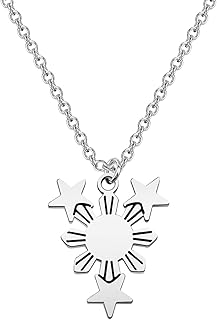Philippines Sun Necklace Philippines Star Necklace Philippine Pride Necklace Philippines Jewelry Gift for Filipino