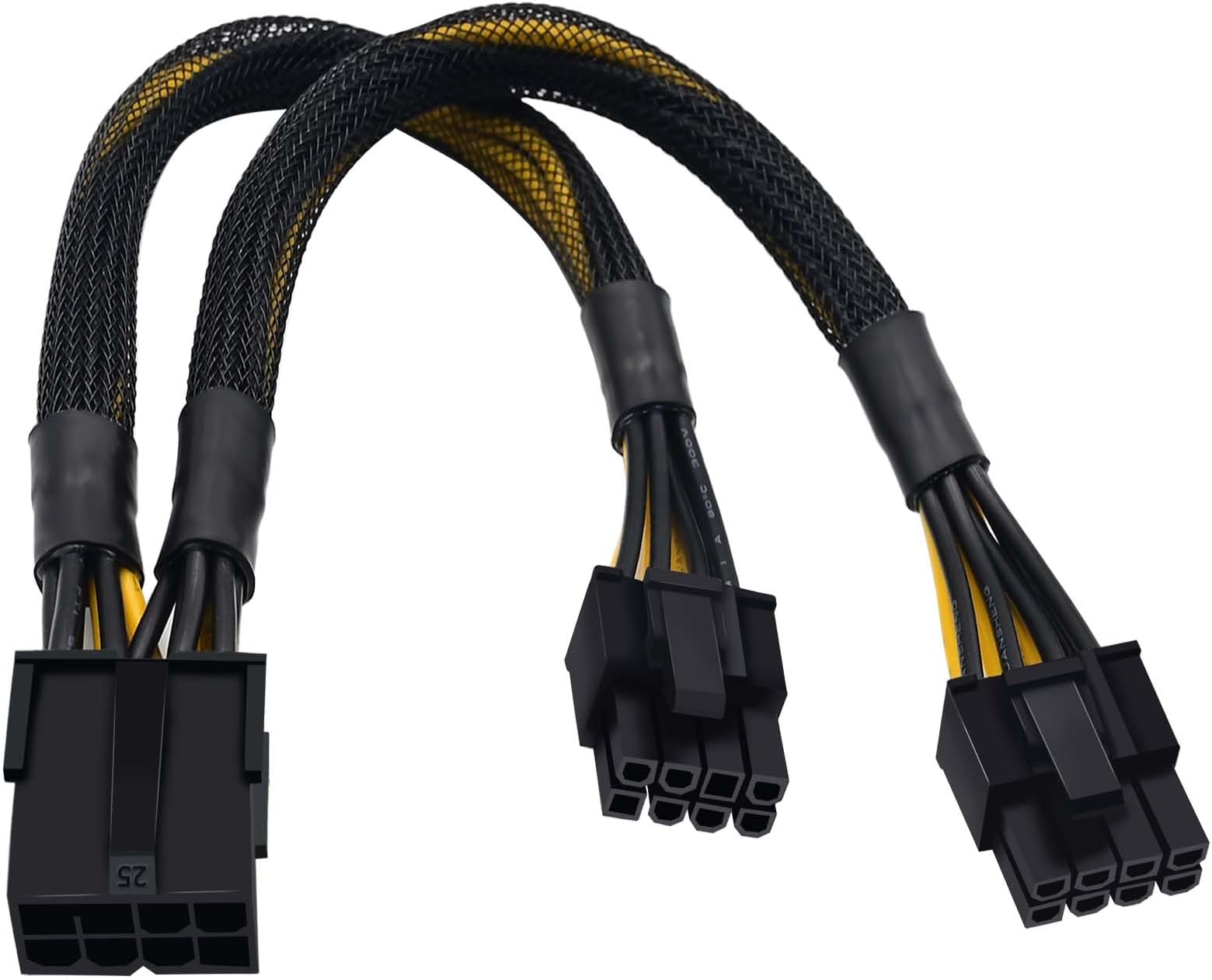 goobay 59714 Netzteil Kabel 8 Pin Buchse auf Dual 6 2 Stecker für PCIe ...