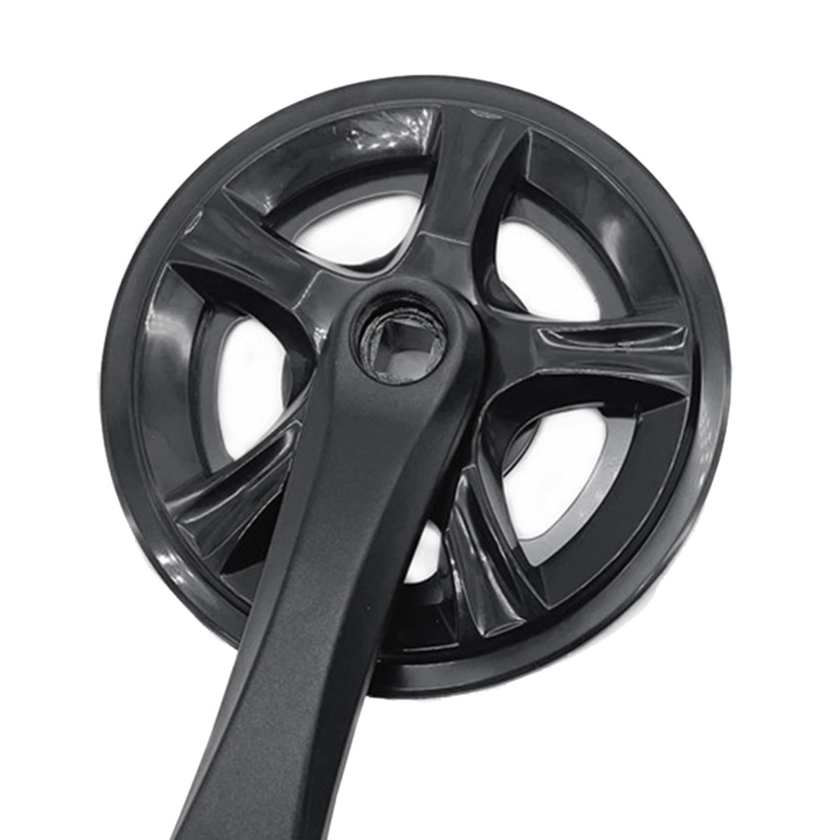 2X Guarnitura per Bicicletta Un velocità Singola 32T Set di Pedivelle per Bicicletta Elettrica Pieghevole nel Lega di Alluminio 127MM Cover Accessori per Bici