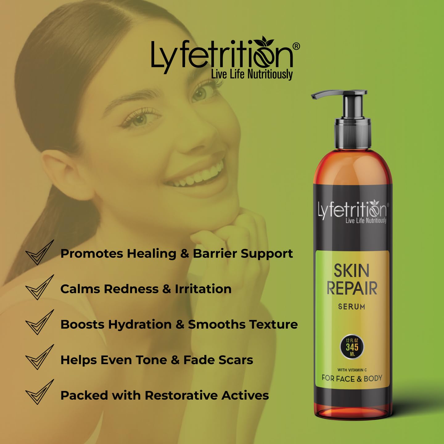 Lyfetrition skin repair serum | 12 oz Large Bottle | Repair Acne, Allergies and Sunburn | Skin Repair Serum for Men and Women | Skin Repair Serum for All Skin Types - Image 4