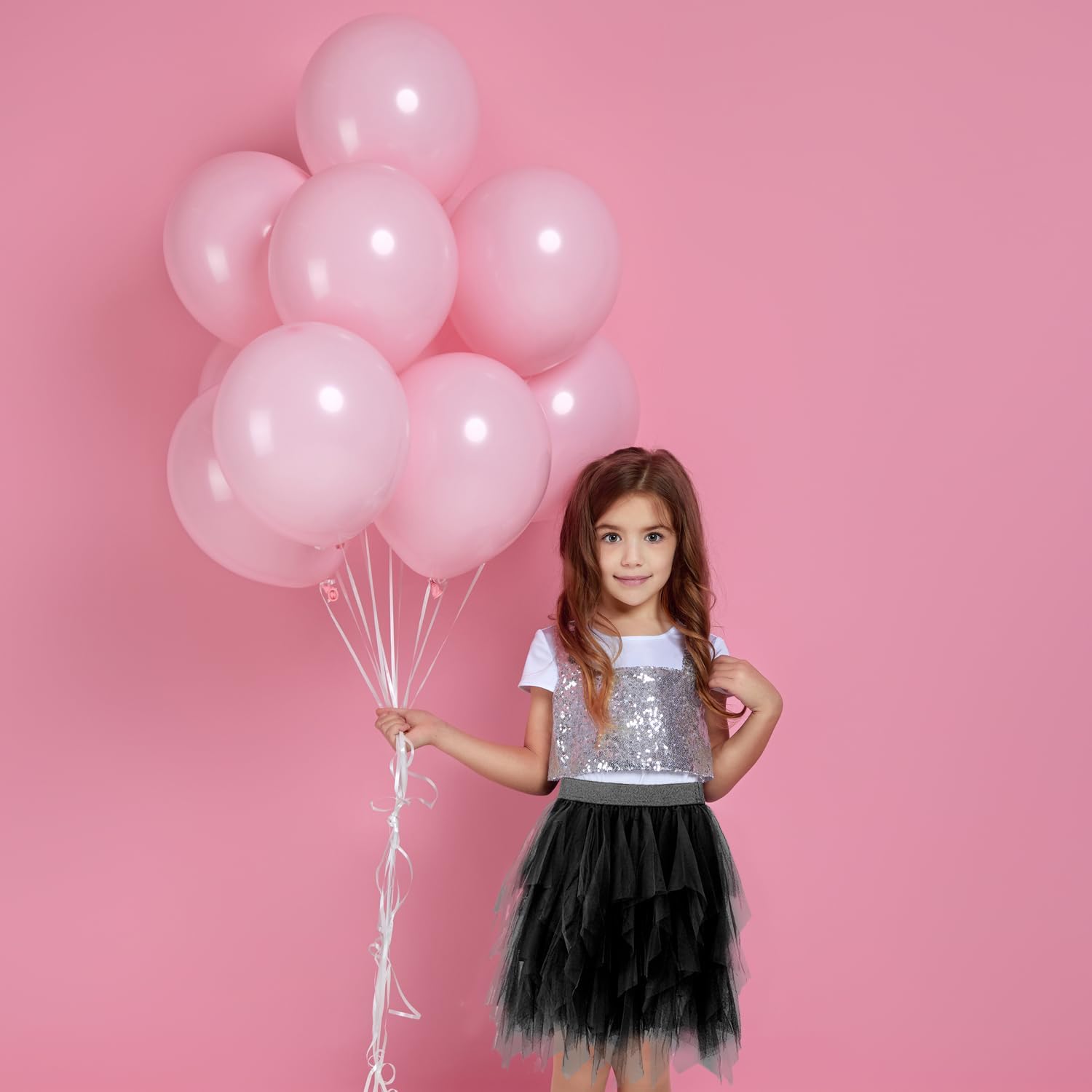 Jastore Girls Sweet Layered Mesh Skirt Party Birthday Dance Princess Skirt - Image 6