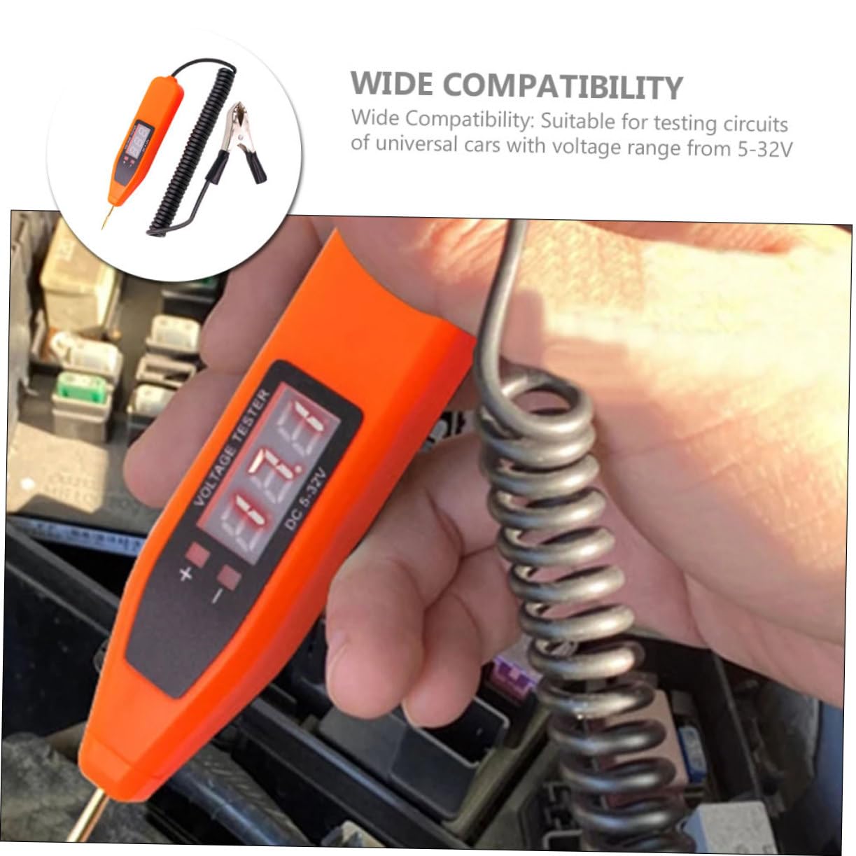 Cabilock Fuse Tester Voltage Detector Pen with LCD Display Automotive Electrical Circuit Tester for Cars Abs Continuity and Test Light Tool
