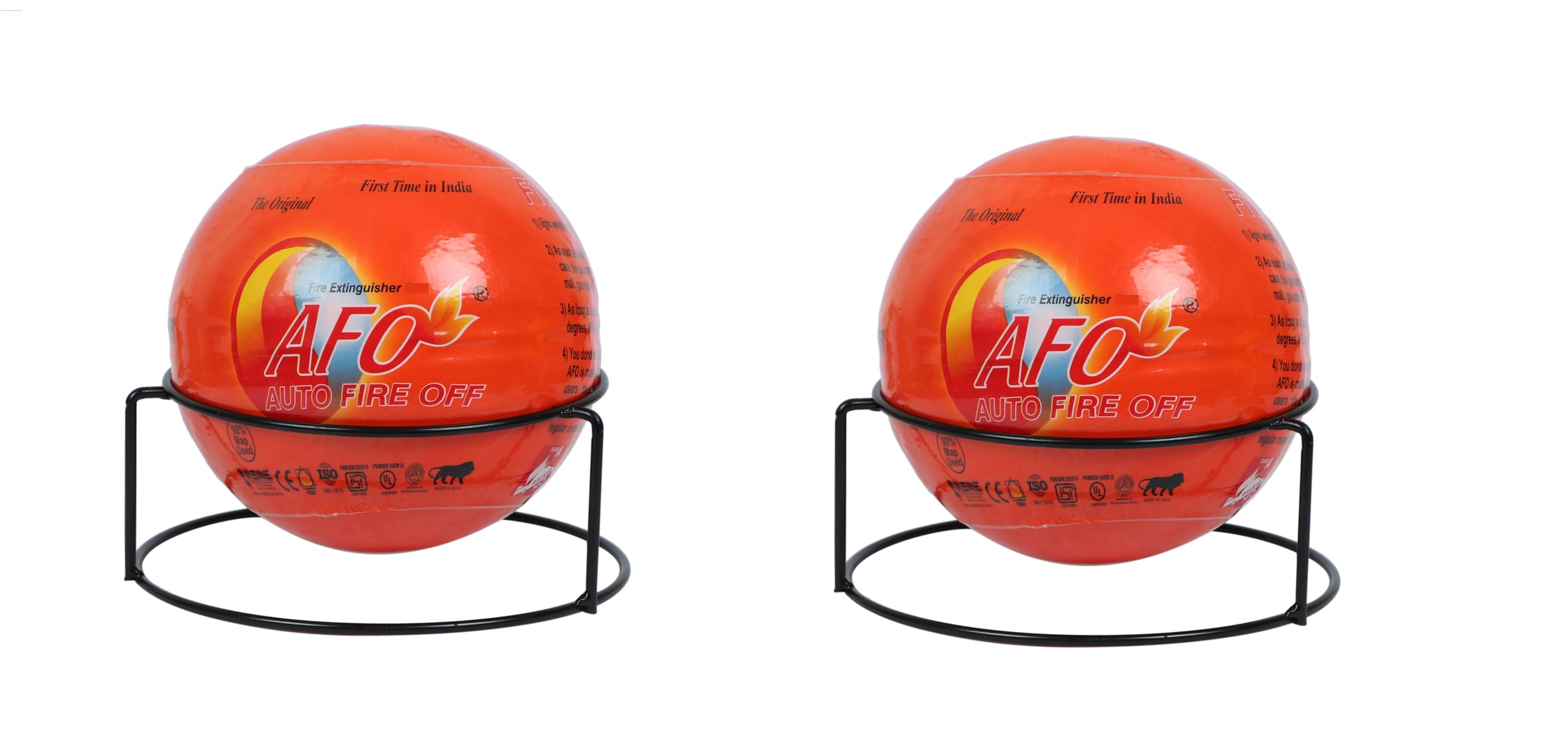 Fire Extinguisher Ball (Pack of 2 Balls), Approved by Govt of India