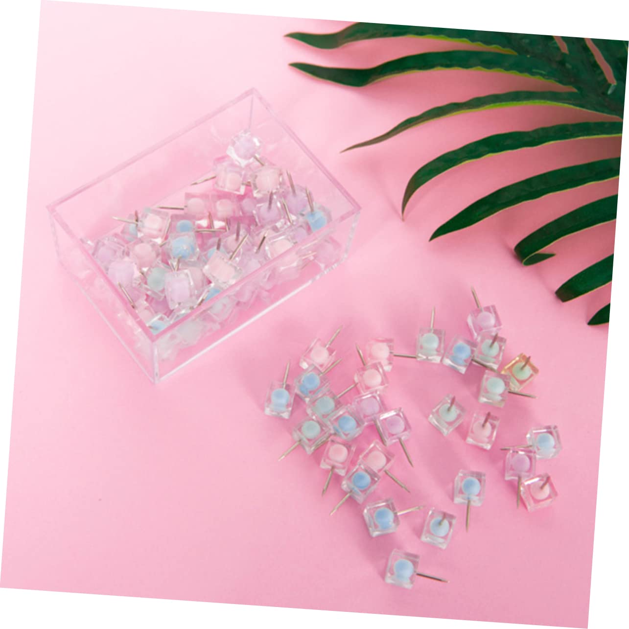 Housoutil 3 Series Chinchetas Coloridas para Oficina Push Pins para Decoración De Tableros De DIY para Escolar Y 80 Piezas*3