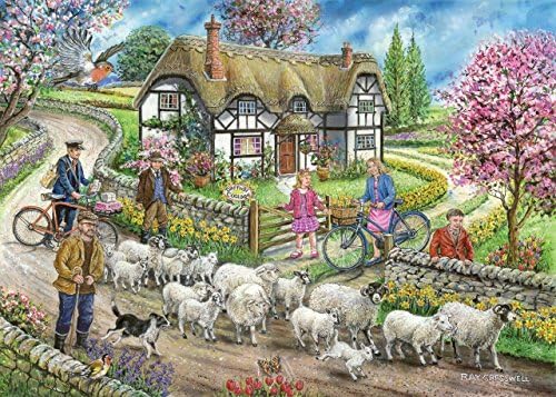 The House Of Puzzles „Seaspray Cottages“ Puzzle – 1000 Teile Für Erwachsene, Malerische Landschaft