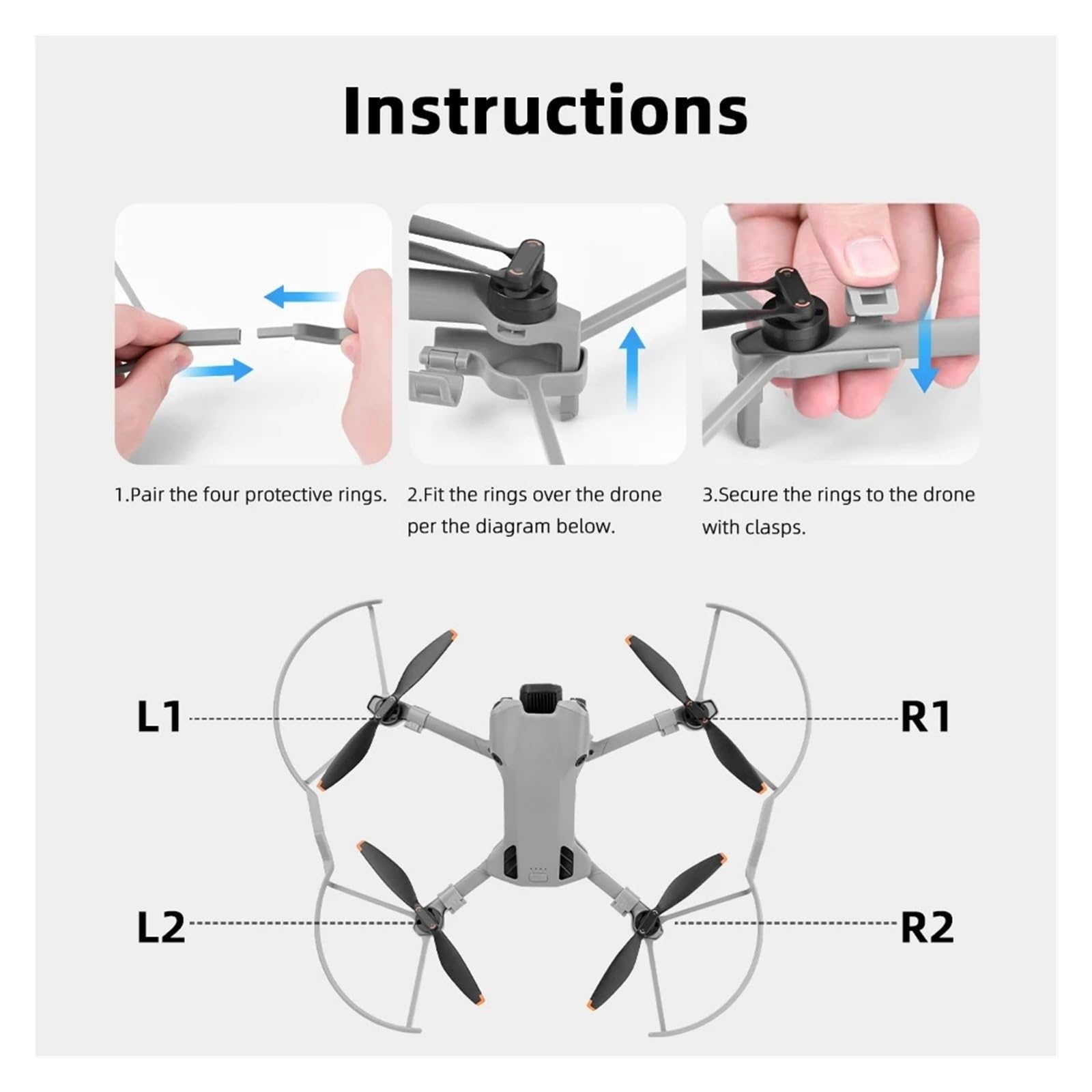 Compatible con, DJI, MINI 5 PRO Protector Hélice